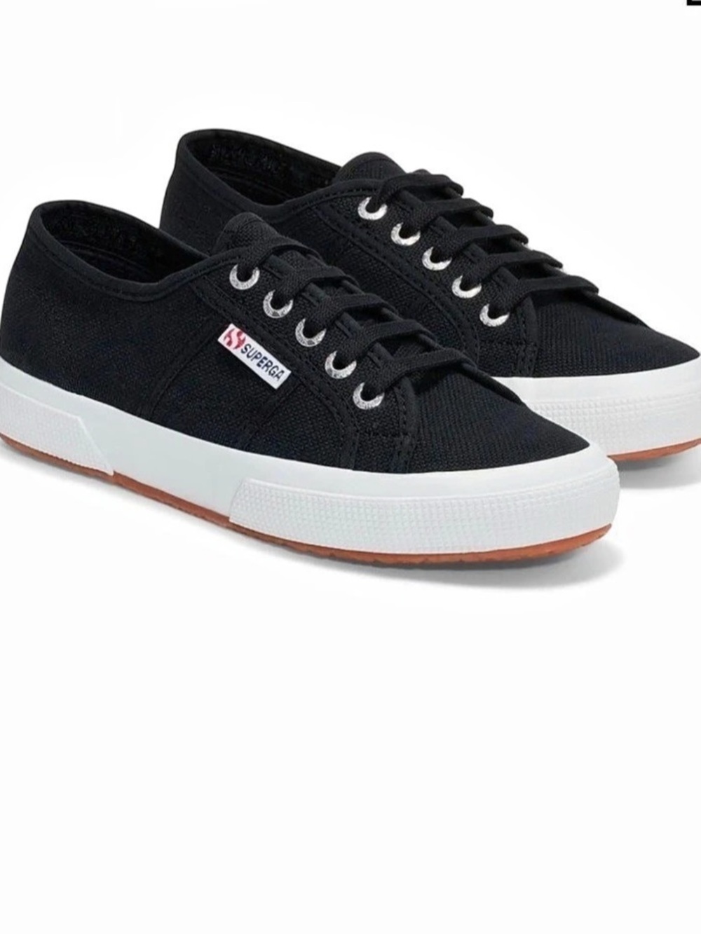 Superga 2750 Cotu Classic Women's Sneakers Black & White EU 39